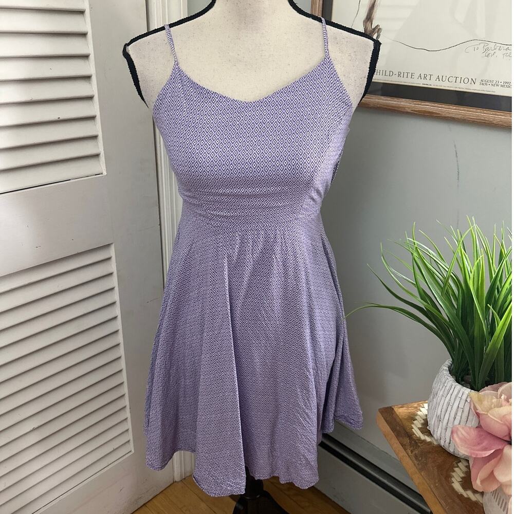 Lilac Spaghetti-Strap Summer Dress - Lightweight Daytime Dress
